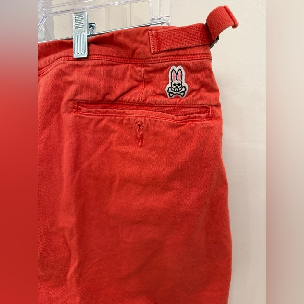 Psycho Bunny Vibrant Red Flat Front Shorts - Picture 4 of 9